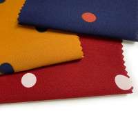 Stock polyester clothing printed fabric with polka dot