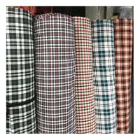 Indian check design shirt material 100% cotton fabric stock