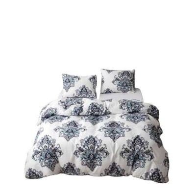 Soft Luxury Series Bedding Sets 3 Pieces Printed Duvet Cover Set