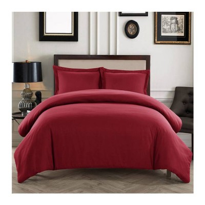 100% Polyester unique red home luxury bed sheets bedding sets for adults